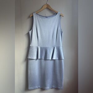 St. John Bateau Neckline Purple Midi Length Dress Sz. 12 L